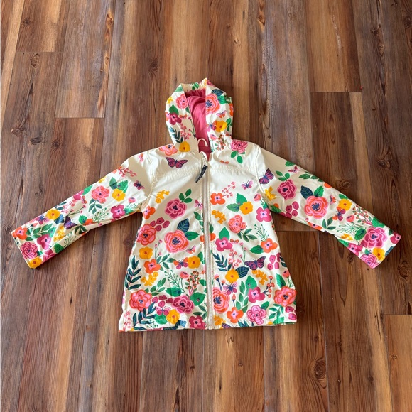Colorful Floral Kids Raincoat - Picture 1 of 4